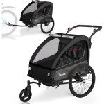 Sepnine remorque velo enfant et poussette 2 en 1 avec suspension remorque de velo pour 1  2 enfants ...