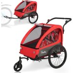Sepnine remorque velo enfant et poussette 2 en 1 avec suspension remorque de velo pour 1  2 enfants ...