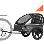 Sepnine remorque de vélo pliable compatible pour 1 à 2 enfants à partir de 12 mois avec harnais à 5 points ... Sepnine remorque de vélo pliable compatible pour 1 à 2 enfants à partir de 12 mois avec harnais à 5 points ...