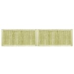 ?soldes sept)portail de jardin - r�sistante � la pourriture - portillons de jardin 2 pcs bois de pin ...