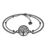 Serasar - bracelet en argent sterling pour femme life - noir - bijoux de mariage  la mode cadeau parfait ...