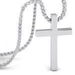 Serasar collier en acier inoxydable pour hommes lord argent 60cm cadeau parfait pour p�re ou fr�re