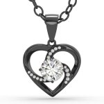 Serasar - collier en argent sterling pour femme emotion - noir - pendentif bijoux fantaisie cadeau danniversai ...