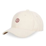 Serge blanco casquette velvet velours c�tel� homme - baseball - blanc - visi�re arrondie