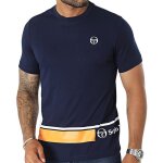 Sergio tacchini - tee shirt abita - marine et orange - s - marine - tee - shirts &amp d�bardeurs homme ...