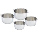 Srie casseroles select d : 14, 16, 18, 20 cm inox - lot de 4