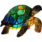Lampe de table - painting glass - tortue en rsine - couleurs vibrantes - design contemporain - pour ...
