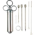 Seringue de saveur seringue de viandede 60 ml seringue  marinade  pices en acier inoxydable pour barbecue(a ...