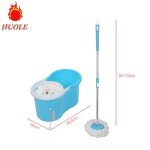 Serpill�re - balai - kit de lavage de sol - seau dessoreuse - bleu