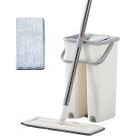 Serpill�re plate - ulisem - t�te 360� - manche r�glable inox - nettoyage hygi�nique