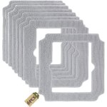 Serpill�re rechange pour robot lave - vitres - woopso - 8 pi�ces - compatible ecovacs winbot mini - microfibre ...