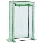 Serre de jardin serre  tomates avec barre de renfort sur le toit plat abri potager pour plantes 85 x ...