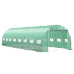 Serre de jardin tunnel outsunny 24m² 8l x 3l x 2h m - 16 fenêtres porte zippée enroulable acier galvanisé ... Serre de jardin tunnel outsunny 24m² 8l x 3l x 2h m - 16 fenêtres porte zippée enroulable acier galvanisé ...