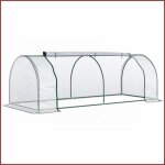 Serre - outsunny - serre chaude propagation plantes - 250x100x80cm - transparent
