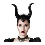Serre - tête cornes reine méchante - atosa - accessoire de déguisement femme - noir Serre - tête cornes reine méchante - atosa - accessoire de déguisement femme - noir