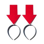 Serre - têtes créatifs 2pcs bandeau accrocheur? signe de flèche rouge ? bandeau amusant et voyant Serre - têtes créatifs 2pcs bandeau accrocheur? signe de flèche rouge ? bandeau amusant et voyant