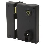 Serrure en applique bricard monopoint verticale  fouillot ouvrant gauche 35 mm pour grilles et portails ...