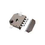 Serrure en applique mottura 630 3 points droite ? blind�e cyl. europ�en 63 mm protecteur inclus