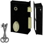 Serrure en applique - abus - sa v f pdt 70x110 d - verticale - coffre noir - 1 point de verrouillage