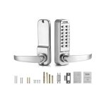 Serrure � code m�canique - vevor - 14 touches - serrure de porte dentr�e sans cl� � clavier m�canique ...