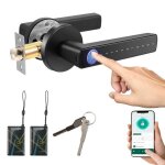 Serrure connecte - serrure biomtrique 6 en 1 serrure intelligente pour portes dune paisseur de 30 ...