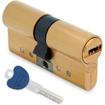 Serrure À cylindre - lampesecoenergie - modèle 20000 - laiton - 80 mm - protection anti - perçage Serrure À cylindre - lampesecoenergie - modèle 20000 - laiton - 80 mm - protection anti - perçage