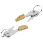 Serrures à douille pour attelage - ulisem - 2pcs - alko albe winterhoff - 2 clés chacune Serrures à douille pour attelage - ulisem - 2pcs - alko albe winterhoff - 2 clés chacune