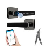 Serrure intelligente de porte dempreinte digitale entre sans cl dans le contrle dapp de tuya