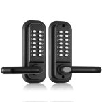 Serrure de porte dentrée mécanique sans clé - duoku - clavier à 14 chiffres - serrure de portail double ... Serrure de porte dentrée mécanique sans clé - duoku - clavier à 14 chiffres - serrure de portail double ...