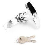 Serrure de porte de garage avec poigne en t serrure robuste avec cls pour auvent de caravane finition ...