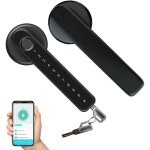 Serrure de porte intelligente � empreintes digitales avec poign�e de clavier serrure de porte dentr�e ...