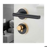 Serrure de porte intrieure universelle poigne de porte chambre salle de bain split silencieux poigne ...