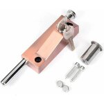 Serrure de porte - universelle - acier inoxydable - 2 cls - intrieur et extrieur - niveau de scurit ...
