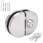 Serrure de porte en verre haute scurit installation simple haute friction robuste sans cadre avec 3 ...