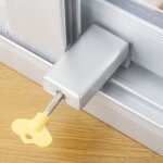 Serrures de scurit pour fentre enfant - 2 serrures alu fentres coulissantes cl + scurit enfant ...