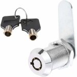 Serrure tubulaire zinc pour tiroir bo�te aux lettres cylindre de porte s�curit� 2 cl�s incluses