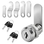 Serrure boite aux lettres de 16 mm - avec 5 plaques de serrure diff�rentes et 2 cl�s pour bo�tes aux ...