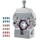 Sertisseuse de tuyaux hydrauliques - duoku - kit doutils - 4 matrices - durable - gris