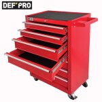 Servante d?atelier 7 tiroirs sur roulettes ? 115 kg de capacit ? hauteur 885 cm ? acier robuste