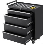 Servante de chantier - marque - 24 pouces - 4 tiroirs - noir - charge max 65 kg