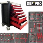 Servante datelier defpro - 7 tiroirs - avec 173 outils