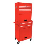 Servante datelier 2 en 1 - caisse a outil - chariot � roulettes - 6 tiroirs verrouillables rangement ...