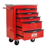 Servante datelier - caisse a outil - chariot � roulettes - avec 5 tiroirs verrouillables rangement - ...