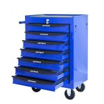 Servante datelier - caisse a outil - chariot  roulettes - avec 7 tiroirs verrouillables rangement - ...