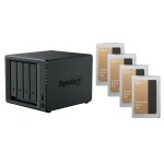Serveur nas synology ds925 + avec 4x ssd 3840gb enterprise et avec 8gb ram