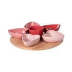 Service ap�ritif 6 pi�ces heart 315 cm - table passion