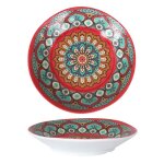 Service assiettes rita rondes de 12 pièces creuses en porcelaine décorée plat pour salades et entrées ... Service assiettes rita rondes de 12 pièces creuses en porcelaine décorée plat pour salades et entrées ...