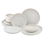 Service complet - service de table creatable - 33065 - serie uno offwhite set de vaisselle 12 pieces