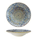 Service dassiettes rondes de 6 pi�ces creuses et empilables tiffany 860g plat � soupe p�tes en porcelaine ...