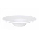 Service dassiettes rondes sofi de 6 pices creuses 28 x 6 cm en porcelaine blanche plat  soupe ptes ...